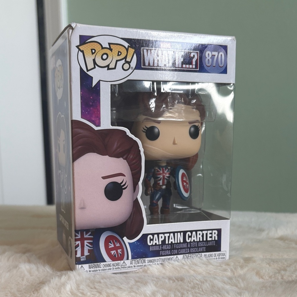 Funko Captain Carter Figure with Red, Blue, and White